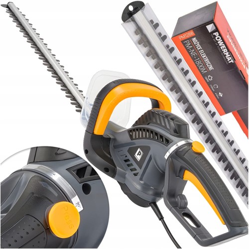 Elektryczne NOŻYCE do ŻYWOPŁOTU GAŁĘZI KRZEWÓW 1800W 61cm SEKATOR DUŻA MOC