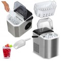 Kostkarka do lodu 12kg/24h DWIE WIELKOŚCI KOSTEK inox MPM 150W