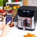 Frytkownica beztłuszczowa 1500W airfryer WiFi 6L Timer MPM aplikacja TUYA