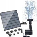 Fontanna SOLARNA ogrodowa do oczka STAWU pompa PANEL SŁONECZNY 4 dysze