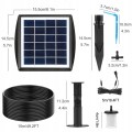 System nawadniania solarny kropelkowy do 15 roślin automatyczne podlewanie