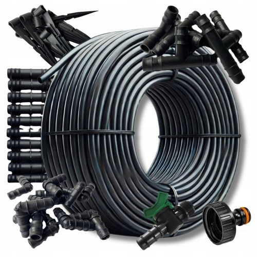 Linia kroplująca NAWADNIANIE kropelkowe 100 metrów WĄŻ kropelkujący 192ele