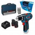 Wkrętarka akumulatorowa wiertarka Bosch Professional 2 x akumulator 12V 2Ah