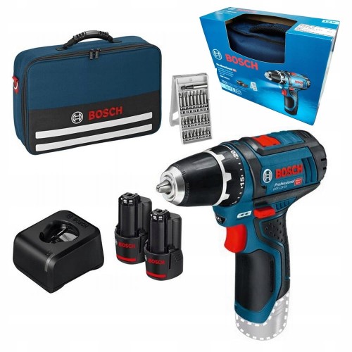 Wkrętarka akumulatorowa wiertarka Bosch Professional 2 x akumulator 12V 2Ah