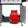 Grill gazowy ogrodowy Teesa BBQ MASTER 5 palników szafka na butlę 15kW