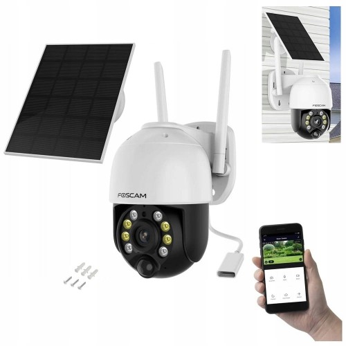 Kamera monitoringu PANEL SOLARNY 2560x1440 px OBROTOWA pochylna zoom 6x