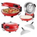 Piec do pizzy kamień średnica 32cm 1200W łopatki Teesa