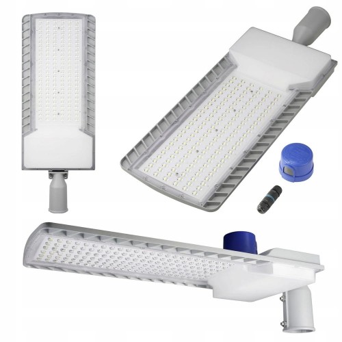 Lampa uliczna latarnia zewnętrzna LED 36000 lm 6500K 200W czujnik zmierzchu