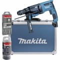 Młotowiertarka 800W młot udarowy SDS Plus 2.4J MAKITA boczny uchwyt walizka