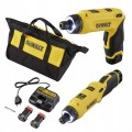 Wkrętarka przegubowa akumulatorowa 4Nm DeWALT 2x akumulator 7.2 V 1Ah torba