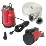 Pompa zatapialna zanurzeniowa do brudnej wody 13000 l/h wąż strażacki 15 m