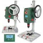 Wiertarka STOŁOWA kolumnowa Bosch 710 W zacisk szybkomocujący WYŚWIETLACZ