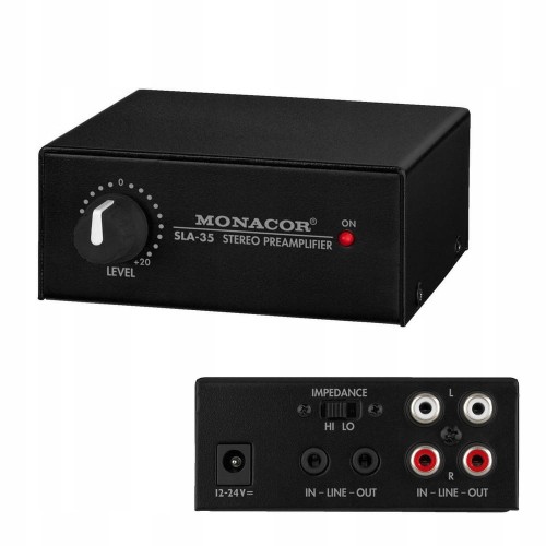 Wzmacniacz stereo PRZEDWZMACNIACZ Monacor