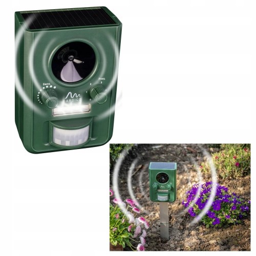 Odstraszacz zwierząt KUN myszy SZKODNIKÓW czujnik ruchu SOLARNY