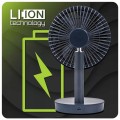 Wentylator BIURKOWY wiatrak AKUMULATOROWY stołowy BEZPRZEWODOWY cichy USB-C