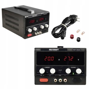 Zasilacz REGULOWANY 0 - 30V/DC 20A laboratoryjny 600W złącze wtykowe 4mm
