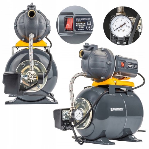 Pompa HYDROFOROWA 3600l/h ZBIORNIK 19L zestaw hydroforowy 400W IPX4 AUTOMAT