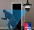 Kamera IP wifi żarówka E27 obrotowa zewnętrzna 5mpx APP iOS Android IP65