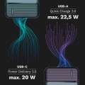 Power Bank 30000 mAh Li-ion Powerbank z funkcją QC i PD szybkie ładowanie