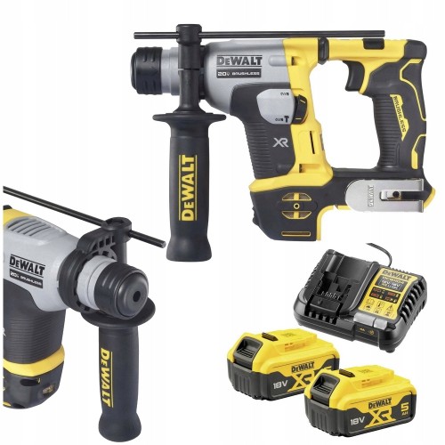Młotowiertarka AKUMULATOROWA 650W udar 1.4J 2x akumulator 18V 5Ah DEWALT