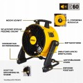 Wentylator podłogowy 110W regulacja prędkości uchwyt hak obracany DeWalt