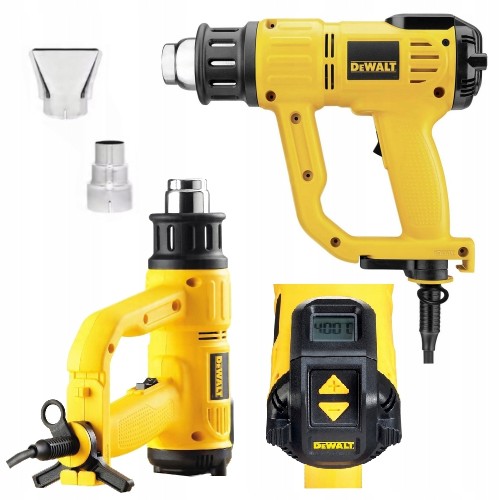 Opalarka 2000W WYŚWIETLACZ do 600 STOPNI 650 l/min 230V DeWALT