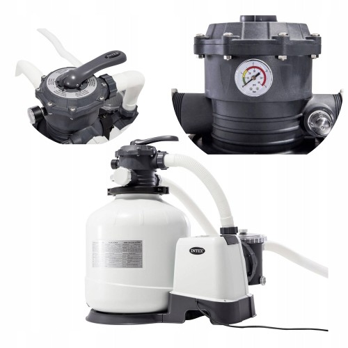 Pompa piaskowa do basenu filtrująca 12000l/h system filtru piaskowego 550W