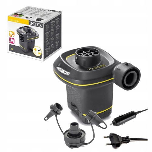 Pompka elektryczna KOMPRESOR do pompowania 12V 3 dysze INTEX 480 l/min