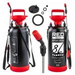 Opryskiwacz CIŚNIENIOWY ręczny 8L 4 bar lanca UCHWYT pasek REGULOWANA DYSZA