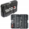 Zestaw narzędzi KLUCZE NASADOWE 56 elementów nasadki GRZECHOTKA 1/4'' YATO