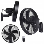 Wentylator ścienny 40cm oscylacja timer pilot 3 prędkości Sygonix