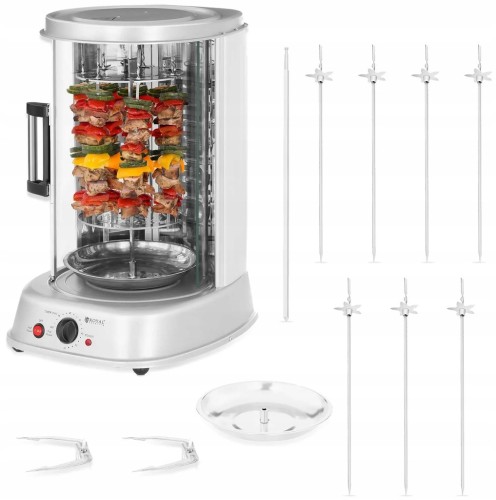 Opiekacz do szaszłyków kebabu gyrosa 1800 W grill pionowy rożen do kurczaka