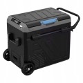 Lodówka turystyczna 60L SAMOCHODOWA 12V 24V UCHWYT kółka DWIE KOMORY