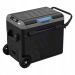 Lodówka turystyczna 60L SAMOCHODOWA 12V 24V UCHWYT kółka DWIE KOMORY