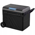 Lodówka turystyczna 60L SAMOCHODOWA 12V 24V UCHWYT kółka DWIE KOMORY