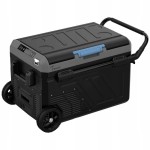 Lodówka turystyczna 40L SAMOCHODOWA 12V 24V UCHWYT kółka DWIE KOMORY