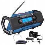 Radio budowlane Bosch akumulatorowe na budowę IP54 DAB+ FM AUX Bluetooth