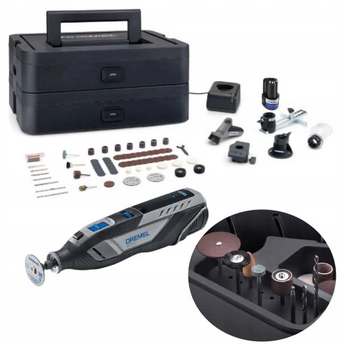 Szlifierka 12V Dremel Platinum bezszczotkowa 2x 2Ah + akcesoria