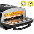 Piec do pizzy Supreme Elite 2200W 450st 2 grzałki okno kamień 33cm programy