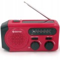 Radio FM outdoorowe SOLARNE survivalowe DYNAMO latarka SYRENA SOS 2000 mAh