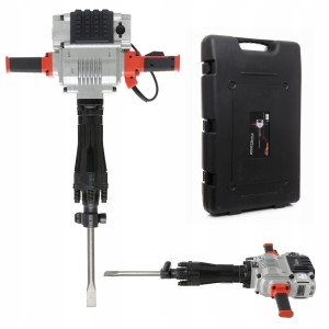 Młot wyburzeniowy 3200W dłuto 55J walizka mocowanie narzędziowe HEX-GAN