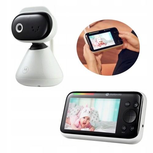 Niania elektroniczna EKRAN 5" DWUKIERUNKOWA KOMUNIKACJA termometr Motorola