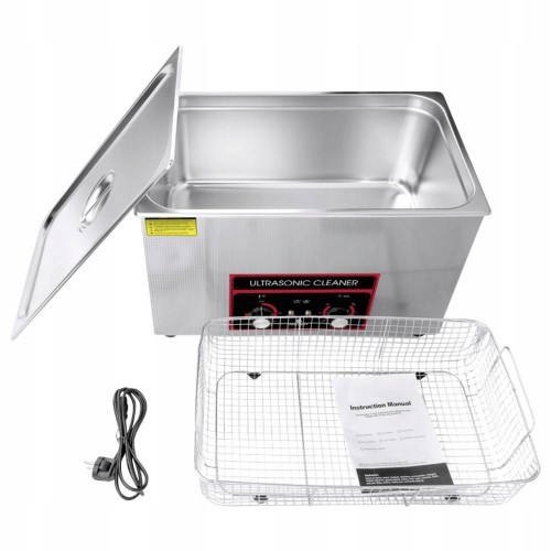 Profesjonalna MYJKA ultradźwiękowa WANNA 30L stal nierdzewna reg temp czas