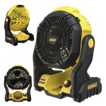 Wentylator przenośny akumulatorowy DeWalt 176 mm IP54 regulacja prędkości