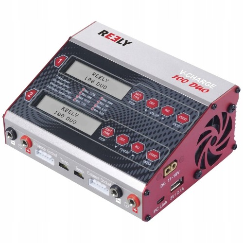 Ładowarka modelarska wielofunkcyjna 100W 10A LiPo LiIon LiFe 2 wyjścia