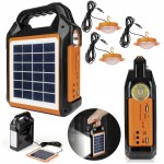Powerbank solarny ładowarka 4 500mAh radio FM survivalowe głośnik latarka