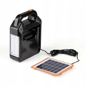 Powerbank solarny ładowarka 4 500mAh radio FM survivalowe głośnik latarka