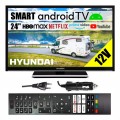 Telewizor do KAMPERA SMART Android TV WiFi BT HYUNDAI 24 cale HD APLIKACJE 12V
