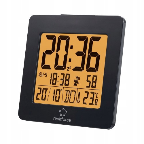 Budzik AUTOMATYCZNY sterowany radiowo DCF77 wyświetlanie temperatury