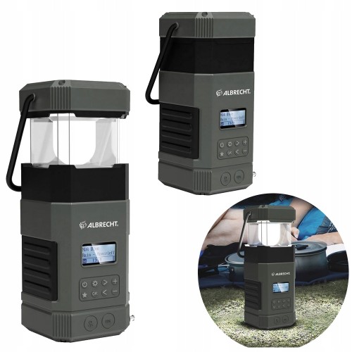 Radio FM DAB+ survivalowe KEMPINGOWE outdoorowe AWARYJNE lampa Bluetooth